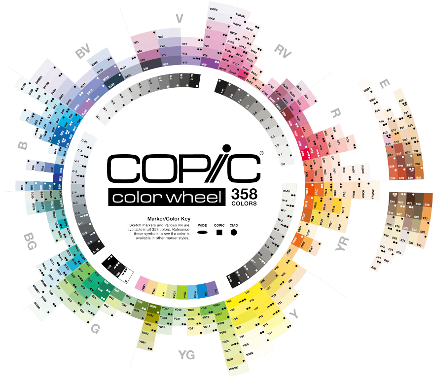 COPICカラーチャート