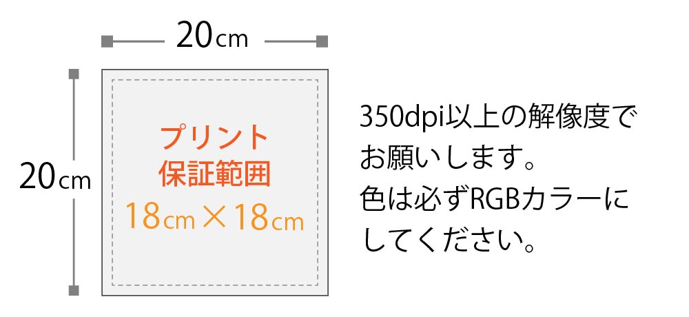 インクジェットプリントハンカチタオル20cm×20cm | オリジナルタオル