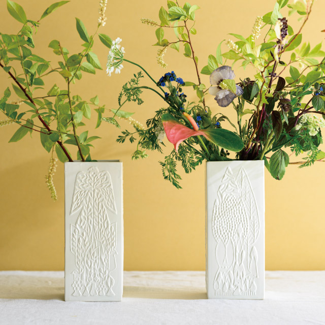 福田利之コレクションフラワーベース-1/MORI(W95×H230×D95): 花瓶