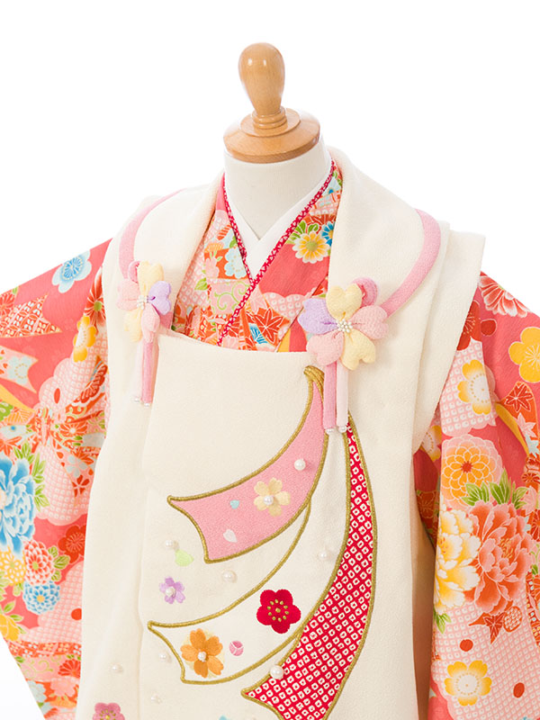 七五三|3歳女児|被布|対応身長:90~100cm|乙葉|#E-H-331｜全国宅配可の