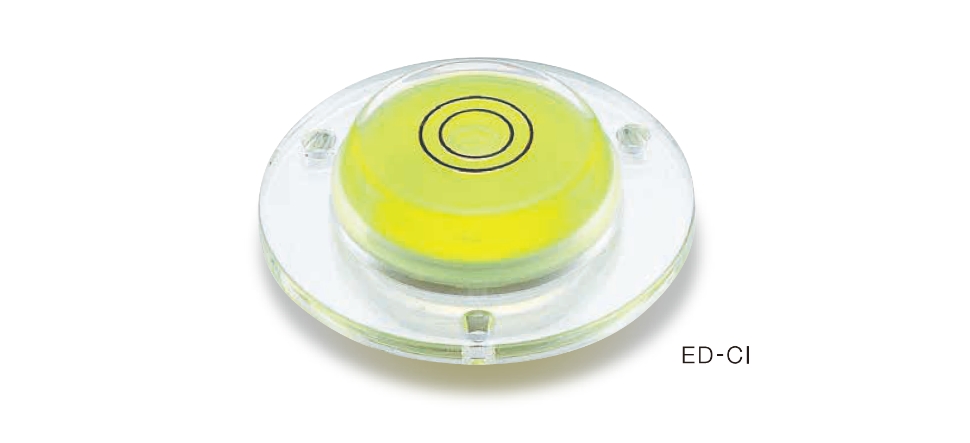 丸型レベル｜透明型水平器水平器・水準器・レベルのエビス