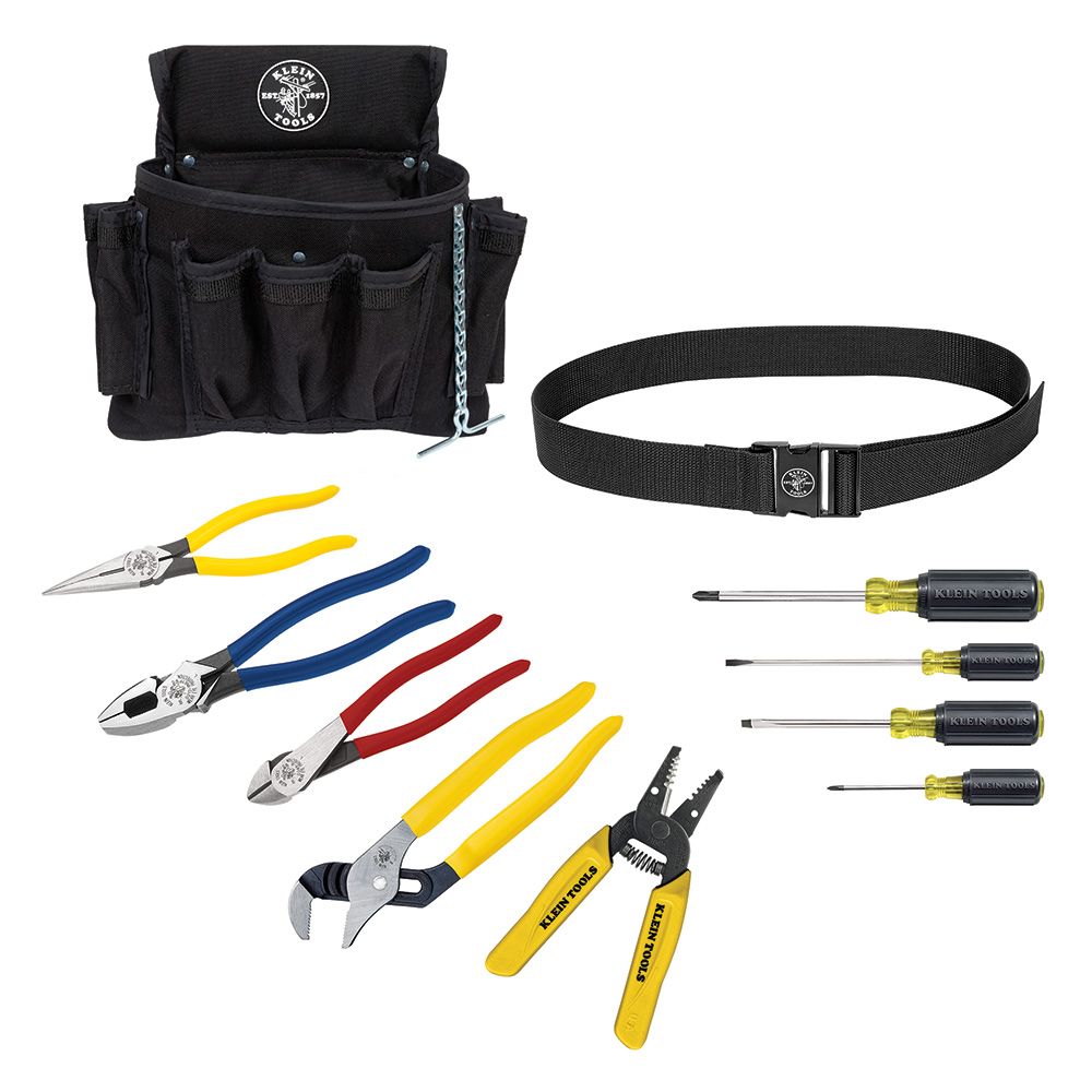 92911 Klein Tools Apprentice Tool Set W/ Tool Belt/Pouch, 11PC
