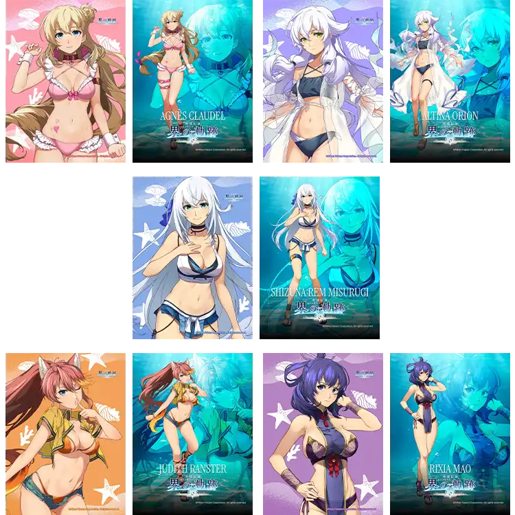 界の軌跡 ヒロイン 描き下ろし水着ブロマイド（全10種） | 日本