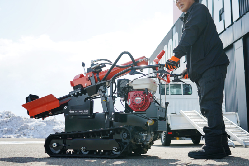 プラウ自走式 薪割り機 MS1800J-GXC ホンダエンジン 縦横兼用 油圧式