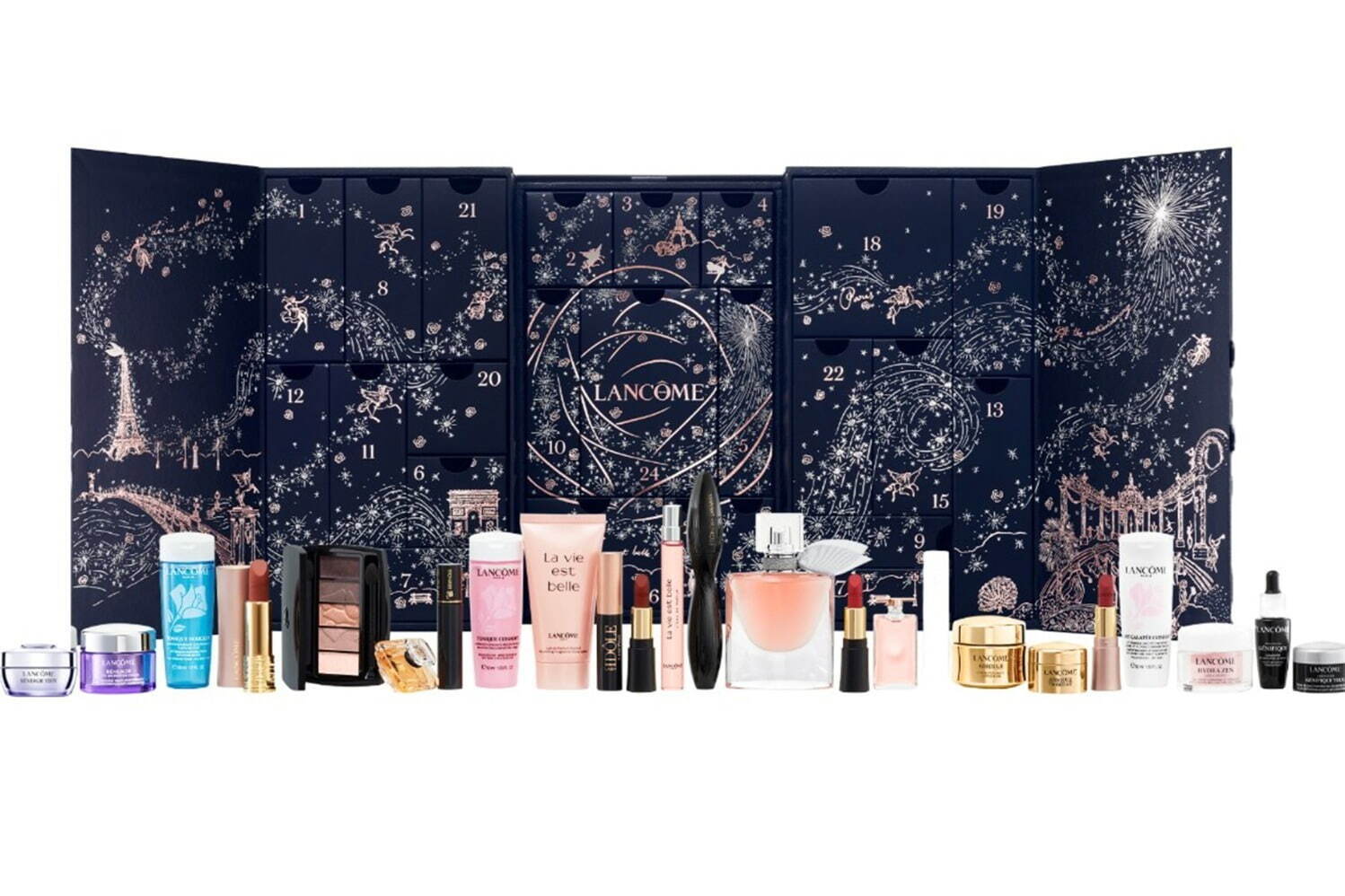 ランコム24年クリスマスコフレ、5色アイパレ＆スキンケアなど“現品入り