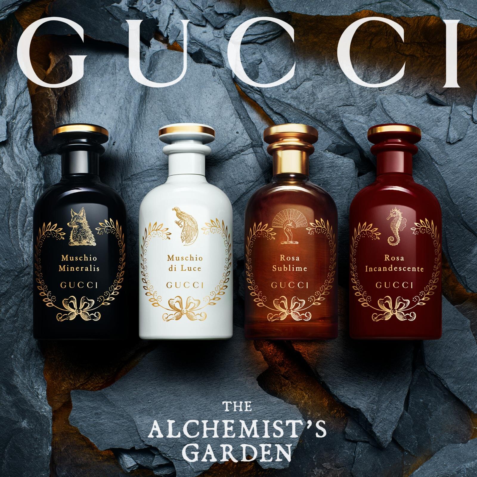 グッチ ビューティ26年春香水、”錬金術の4種エレメント”着想ムスクや