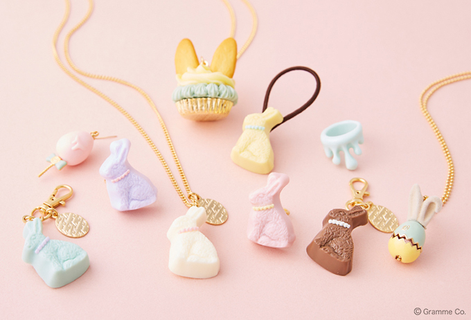Q-pot.のイースター、パステルバニーやエッグのアクセサリー＆お揃いの