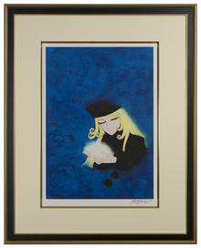 松本零士 直筆サイン入り版画「銀河鉄道999／メーテル」（松本零士