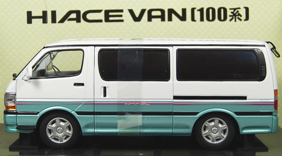 100系 ハイエースバン 中期型 (白ツートン) (ミニカー) - ホビーサーチ