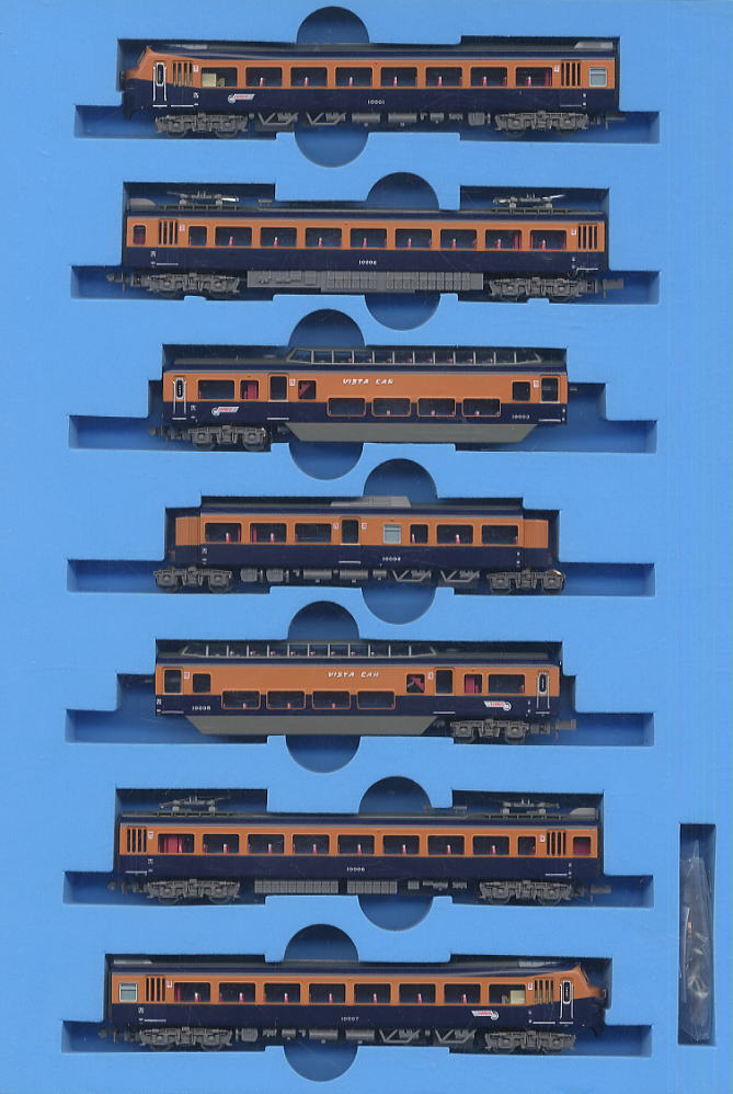近鉄 10000系 ビスタカー・登場時 (7両セット) (鉄道模型) - ホビー
