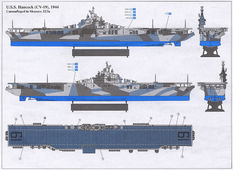 アメリカ海軍 航空母艦 U.S.S.ハンコック CV-19 - ホビーサーチ