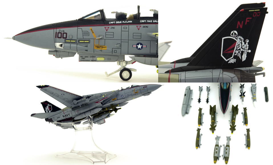 F-14A トムキャット VF-154「ブラックナイツ」 #100 ミレニアムナイツ