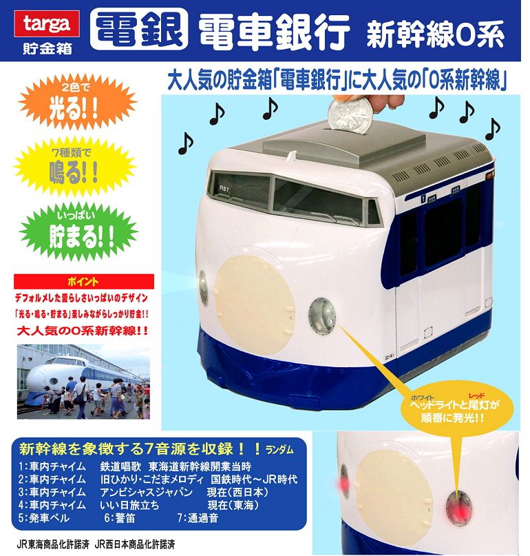 電車銀行 新幹線 0系 (キャラクターグッズ) - ホビーサーチ