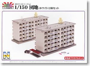 Nゲージ 都市型マンションB ストラクチャー（完成品）模型 Nゲージ