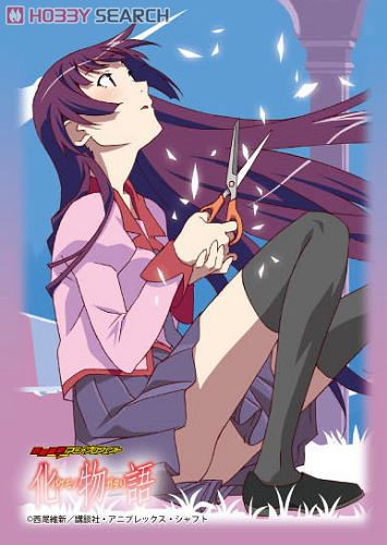 カードスリーブ 化物語 戦場ヶ原&羽川 5個 カードスリーブ 化物語 戦場