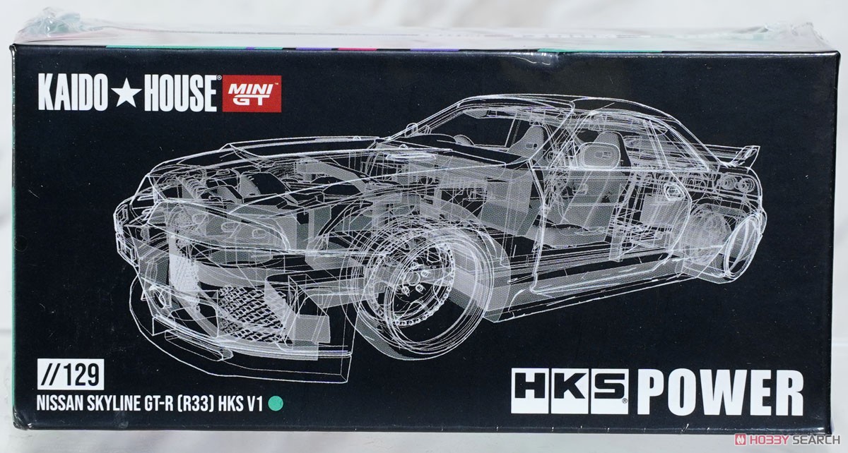 Nissan スカイライン GT-R R33 HKS V1 (右ハンドル) (ミニカー