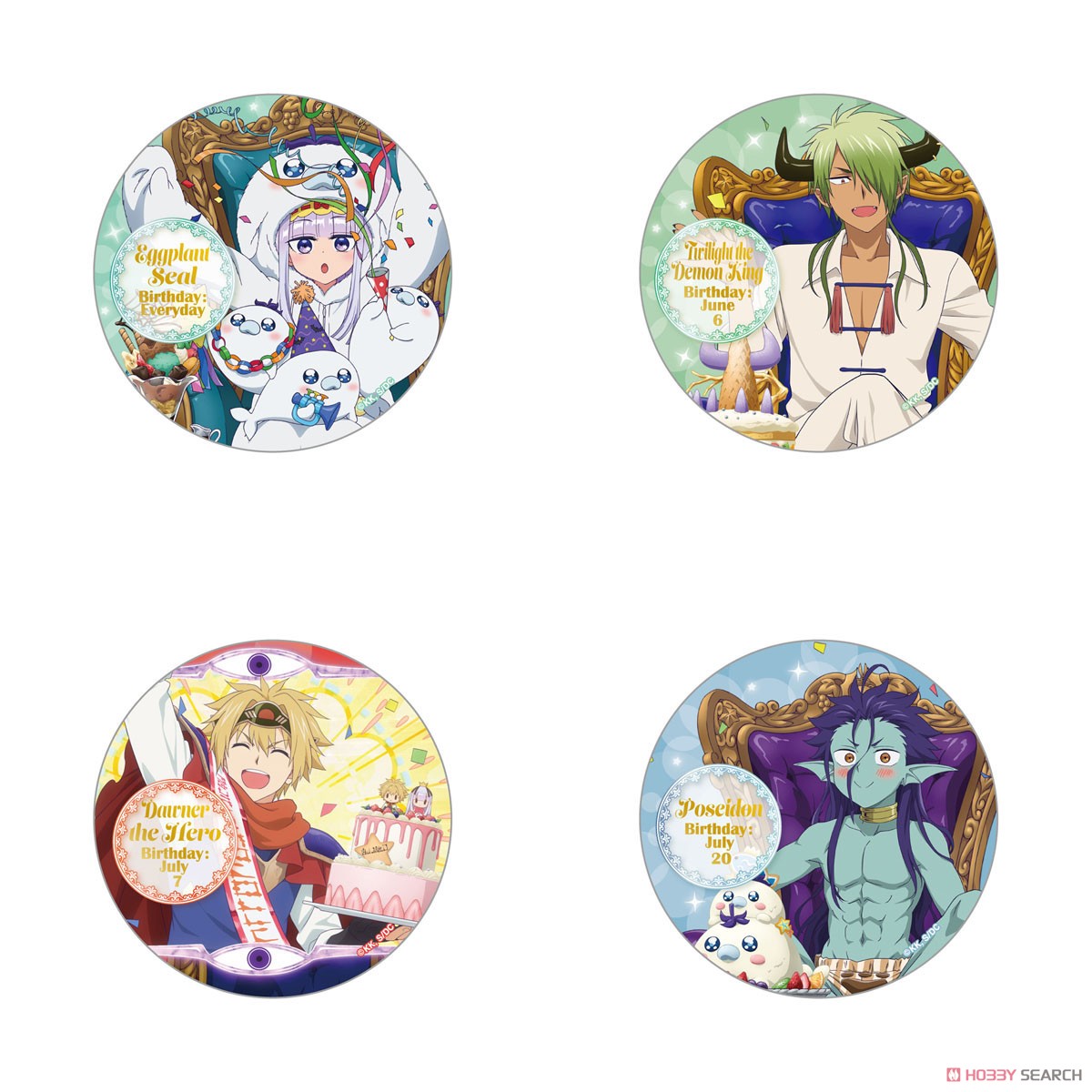 魔王城でおやすみ 魔王城でおたおめ202307 勇者アカツキ 缶バッジ(75mm