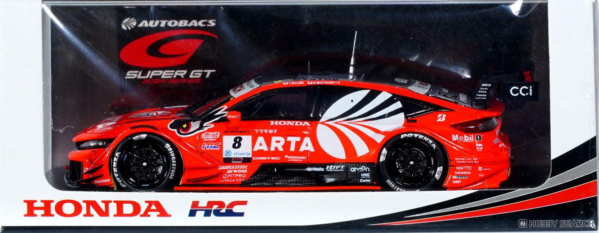 ARTA MUGEN CIVIC TYPE R-GT No.8 ARTA GT500 SUPER GT 2024 T.Nojiri