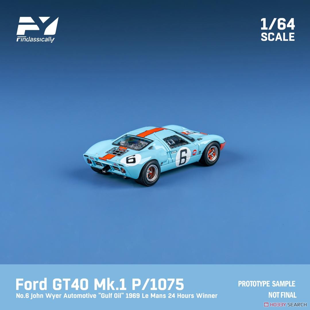 Ford GT40 Mk1 P/1075 1969 Le Mans Winner #6 Gulf (ミニカー