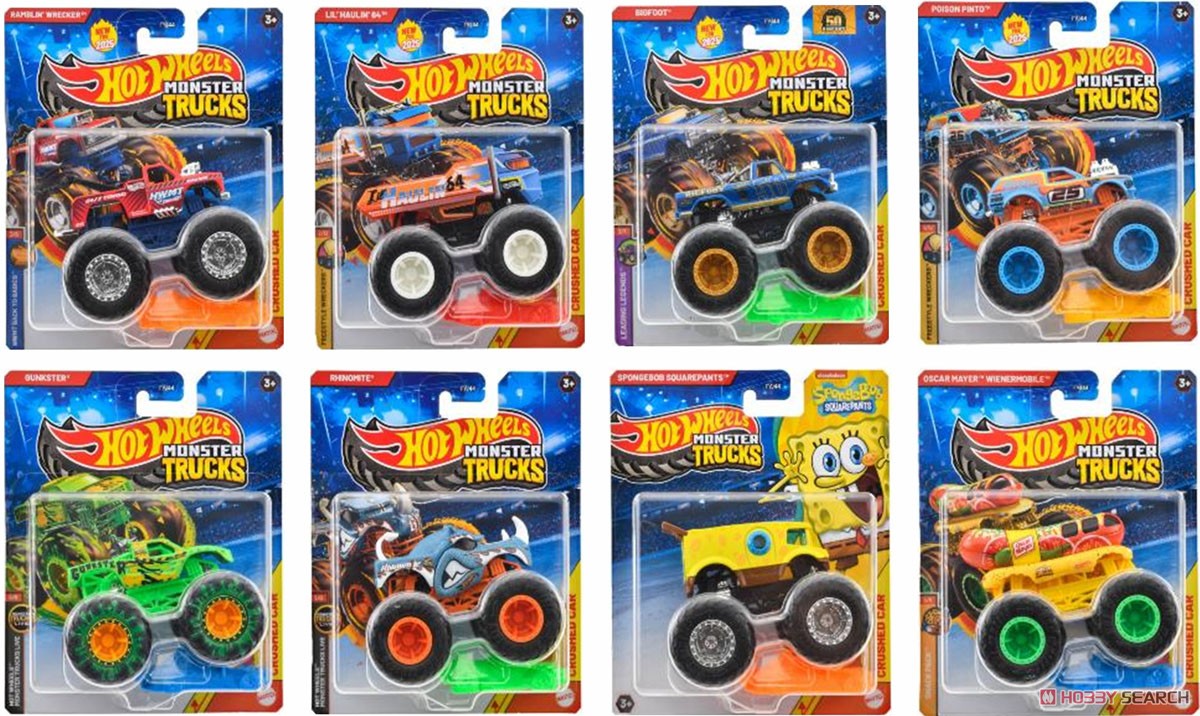 ホットウィール モンスタートラック 1:64アソート 983C (8個入り