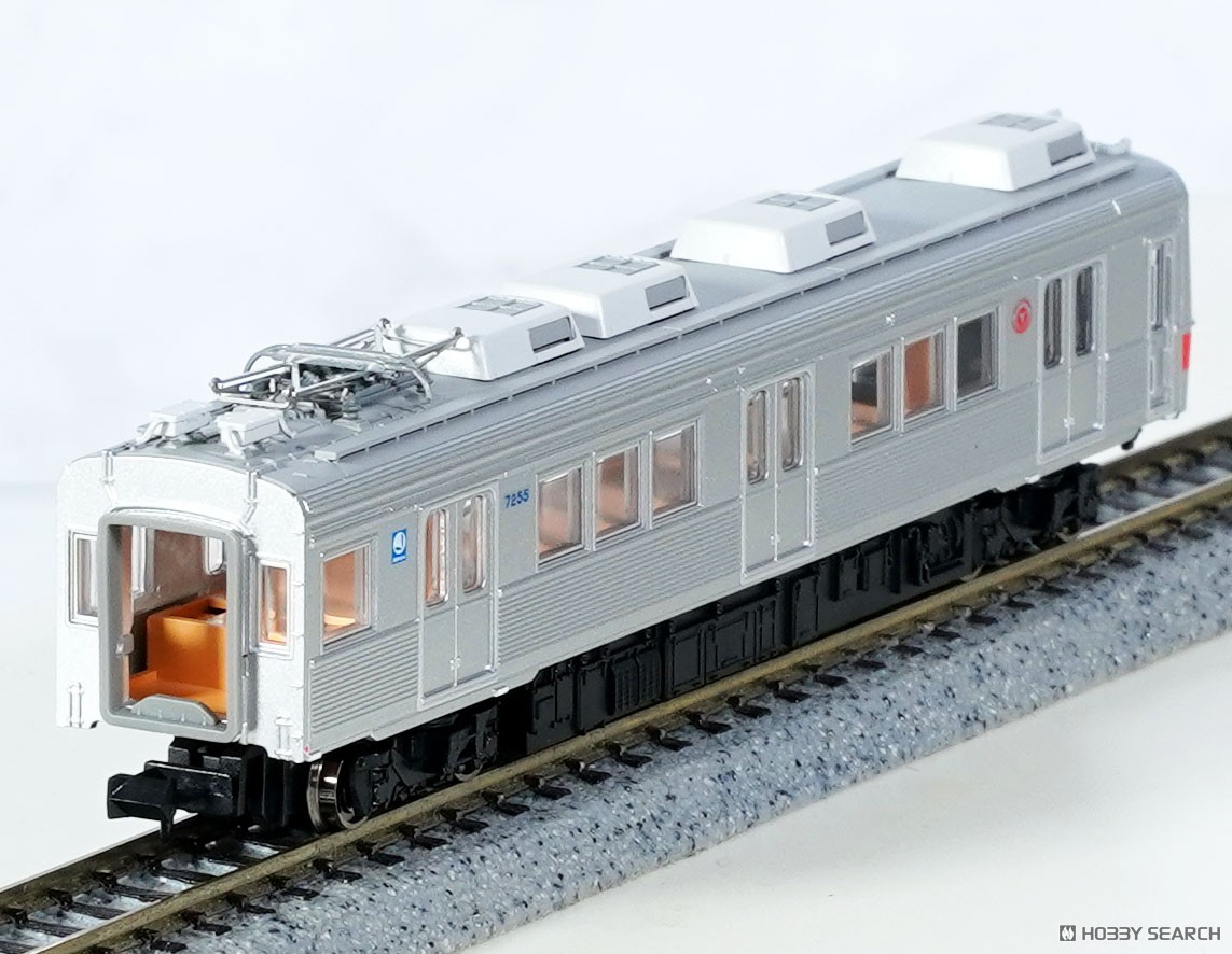 東急電鉄7200系 (池上線・冷房車・赤帯) 3両編成セット (動力付き) (3