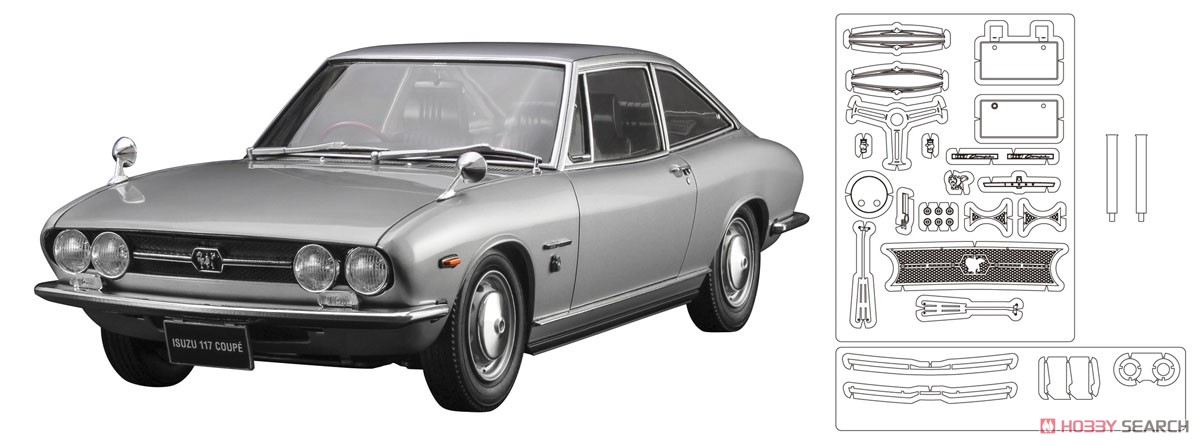 いすゞ 117クーペ 初期型 `ディテールアップ バージョン` (プラモデル