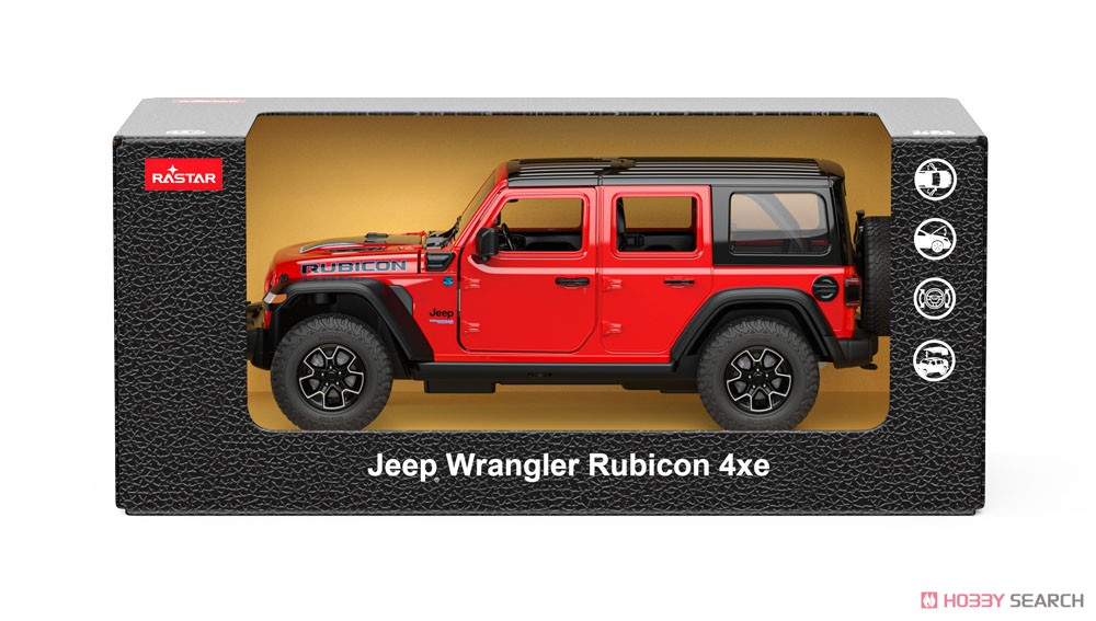 ジープ ラングラー ルビコン 4xe 赤 (ミニカー) - ホビーサーチ ミニカー