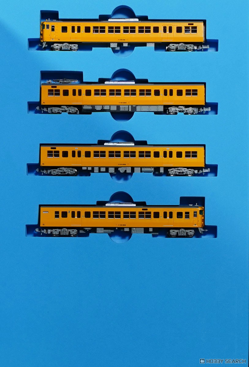115系3000番代+3500番代 濃黄色 クーラー交換車 4両セット (4両セット