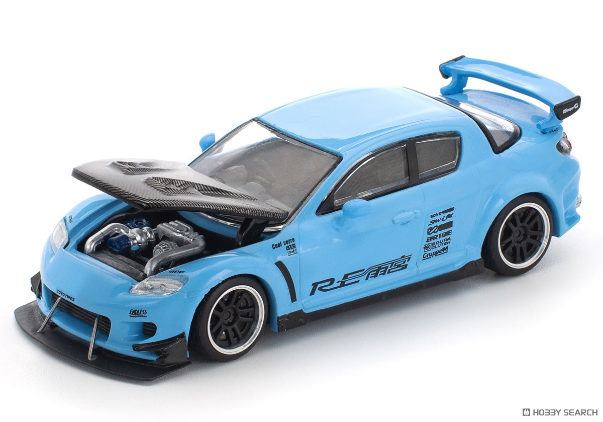 マツダ RX-8 RE雨宮 ライトブルー (ミニカー) - ホビーサーチ ミニカー