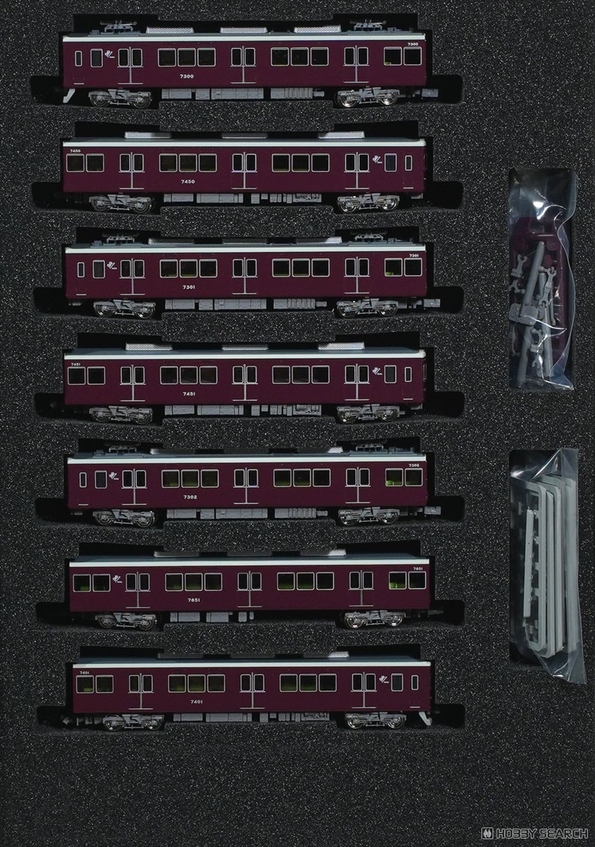 阪急 7300系 (京都線・7300編成タイプ) 7両編成セット (動力付き) (7両