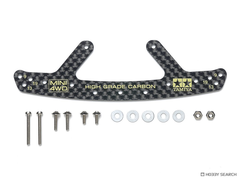 HG カーボンフロントバンパープレート (1.5mm) (ミニ四駆) - ホビー