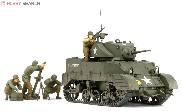 アメリカ軽戦車M5A1 ヘッジホッグ 追撃作戦セット (プラモデル