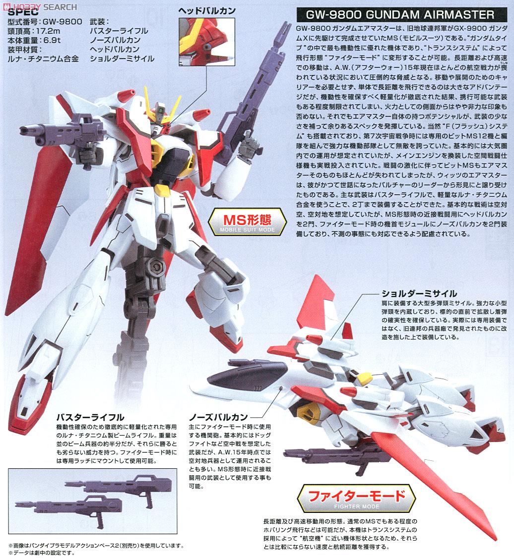 ガンダムエアマスター (HGAW) (ガンプラ) - ホビーサーチ ガンプラ他