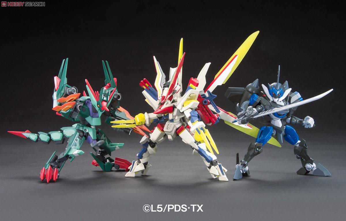 ジェノック第1小隊セット (LBX ドットブラスライザー、LBX トライ