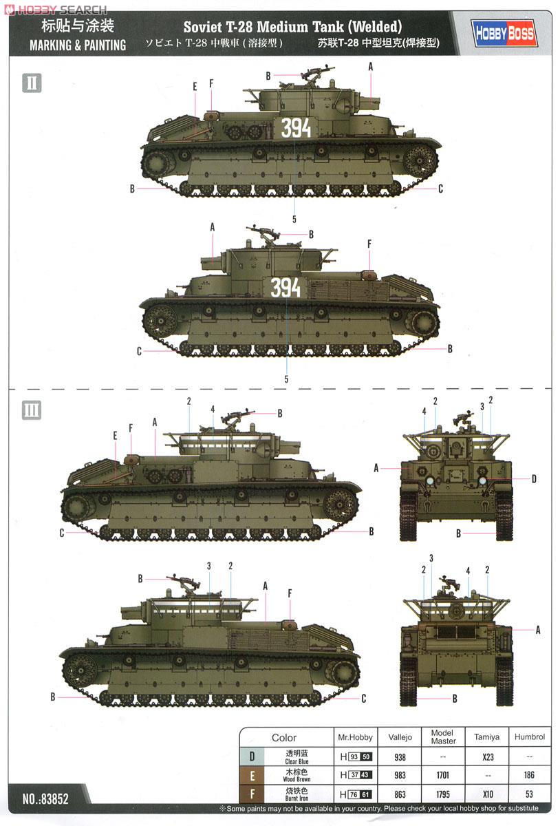 1⁄35 ソビエト T-28 中戦車 （円錐砲塔型）83855 | ホビーボス