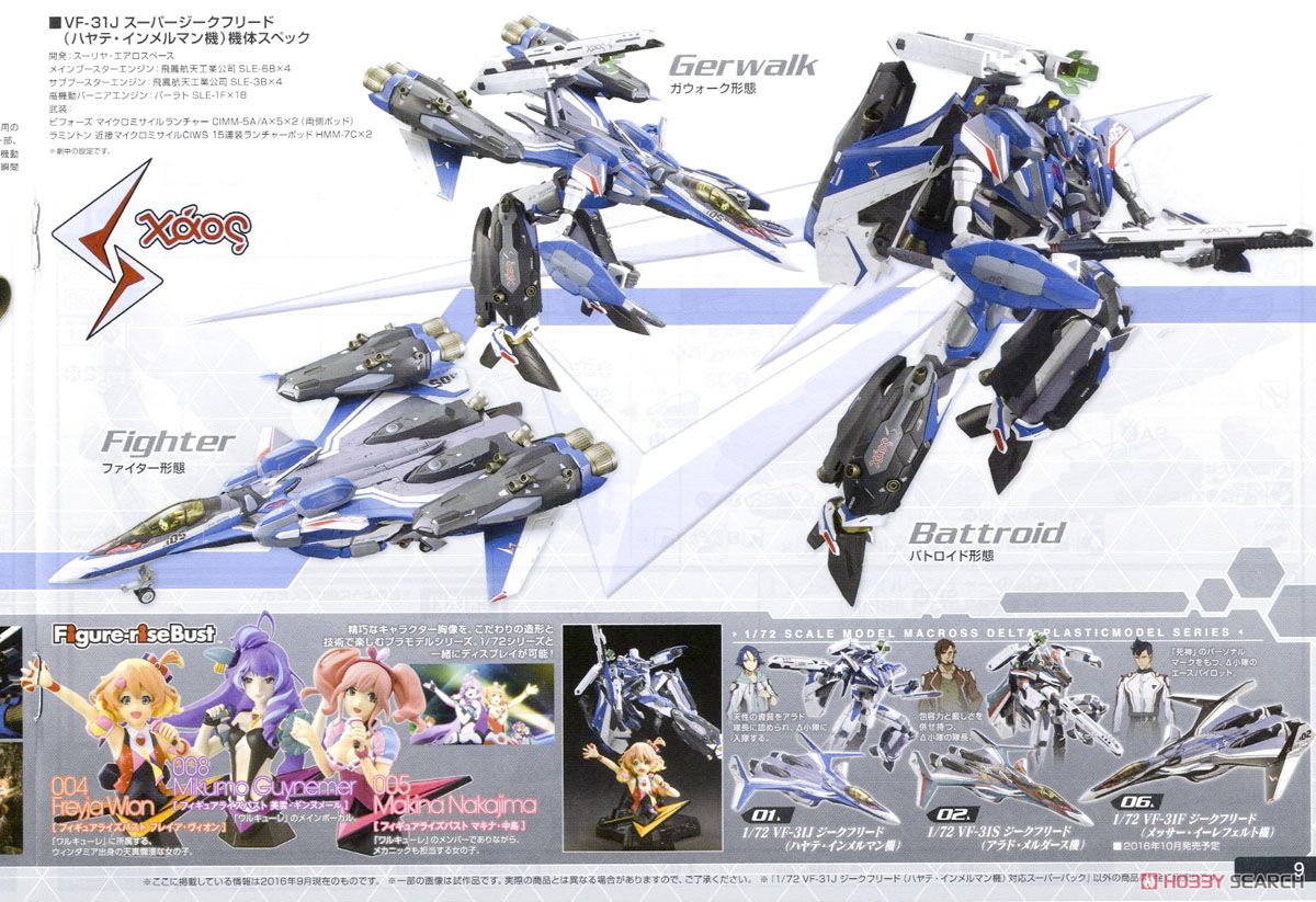 VF-31J ジークフリード(ハヤテ・インメルマン機) 対応スーパーパック