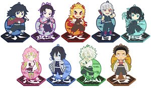 鬼滅の刃 まるかくカンバッジ 3 (12個セット) (キャラクターグッズ