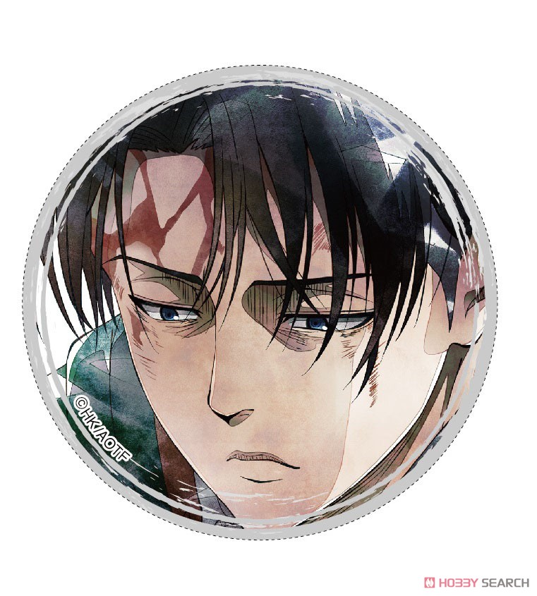 進撃の巨人」 キャラバッジコレクション リヴァイ Art-Pic (8個セット