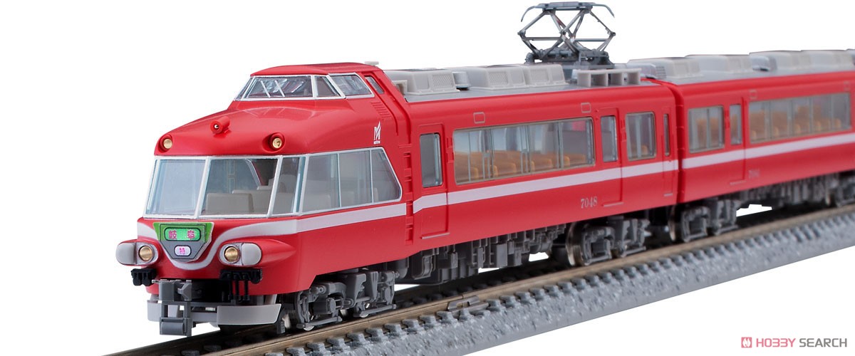 名鉄 7000系 パノラマカー (第47編成) 白帯車 セット (4両セット