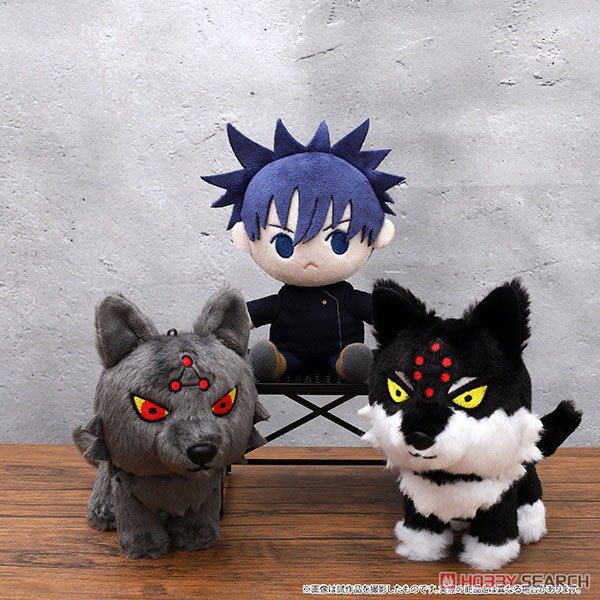 呪術廻戦 伏黒の式神ぬいぐるみキーホルダー 玉犬・渾 (キャラクター