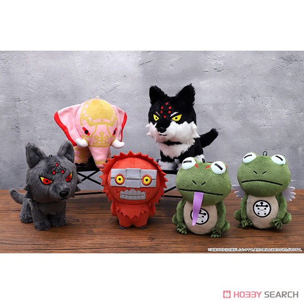 呪術廻戦 伏黒の式神ぬいぐるみキーホルダー 玉犬・渾 (キャラクター