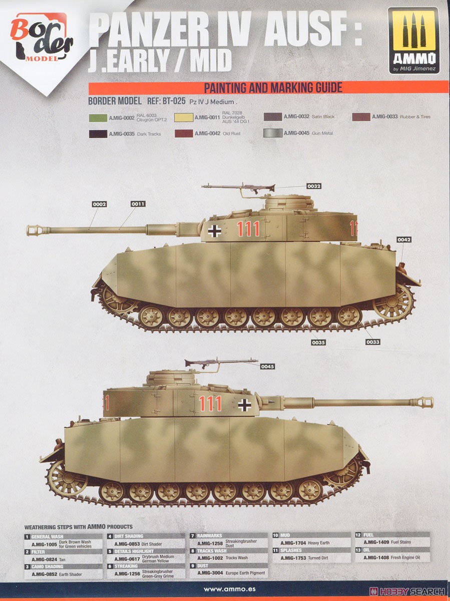 ドイツ IV号戦車J型 初期/中期型 & 平貨車 (2in1) w/線路 (プラモデル