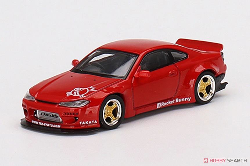 Pandem Nissan シルビア (S15) レッド (右ハンドル) (ミニカー