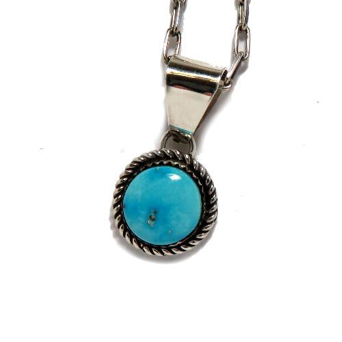ターコイズペンダント インディアンジュエリー ナバホ族アーチスト