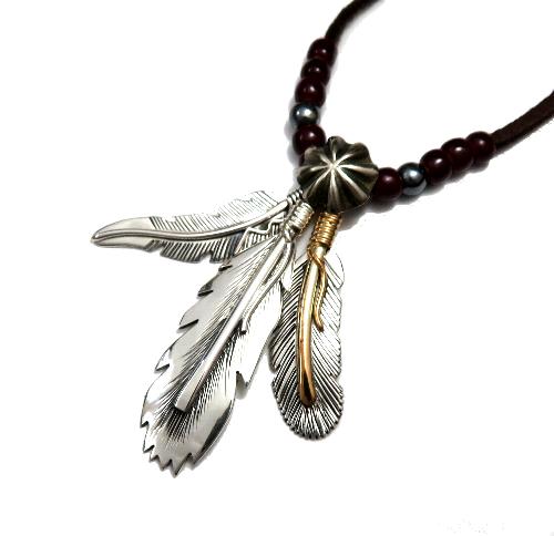 フェザーペンダント・インディアンジュエリー