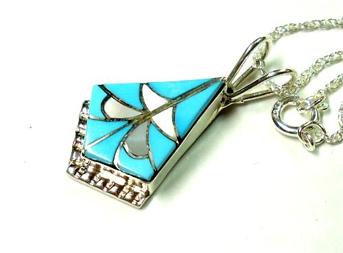 インディアンジュエリー ズニ族のペンダント