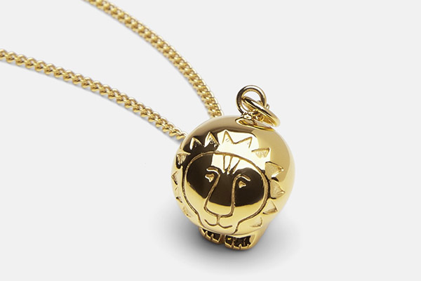 スクルツナ【Lisa Larson×SKULTUNA】 リサ・ラーソン Lionネックレス