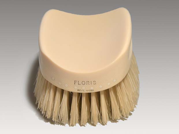 英国 アンティーク FLORIS 象牙 高級ブラシ ハンドメイド 270g 未