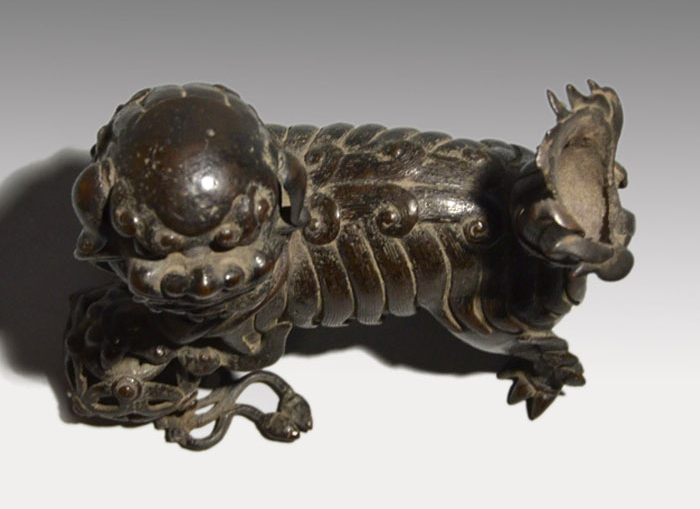 古銅 玉取獅子香炉 明時代 | 古美術ささき