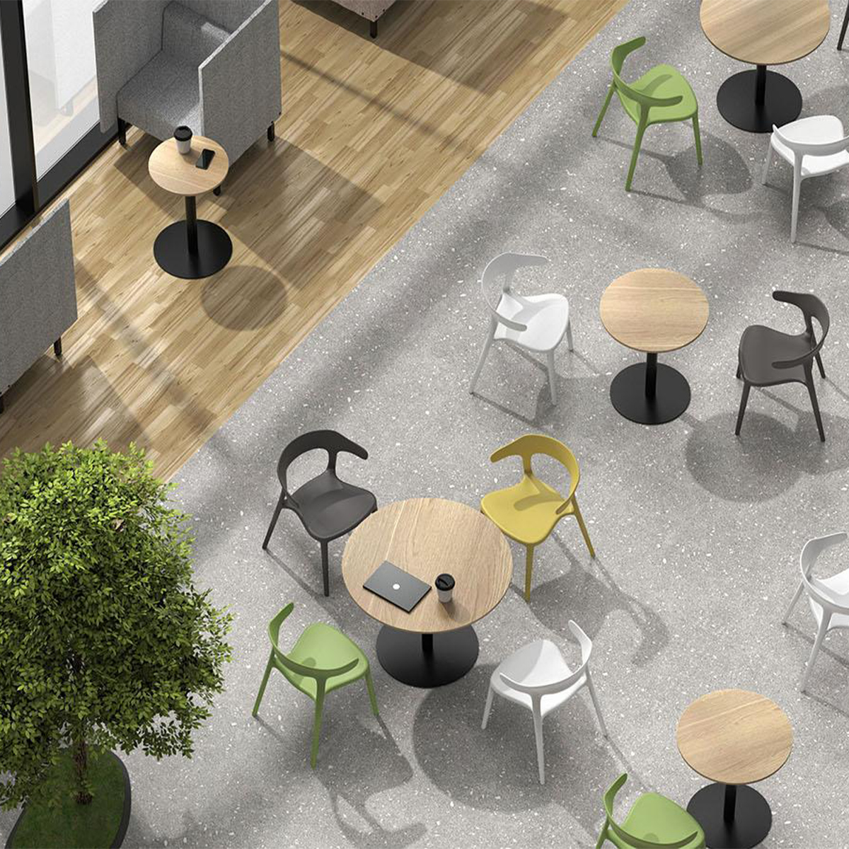 リスタ 丸形カフェテーブル 幅450 奥行450 高さ720 RY-RCT450R 通販